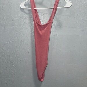WAYF‎ Shimmering Pink Bodysuit